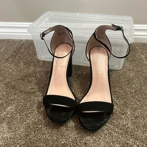 Madden Girl Black Fabric Heels size 7.5